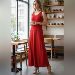 Zenana Scoop Neck Wide Strap Tank Dress